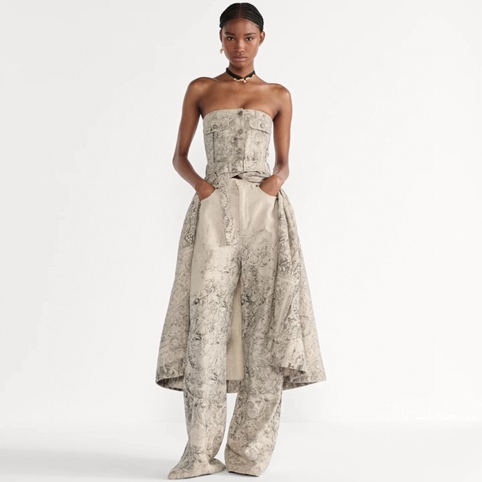 ディオールレディースベルトビスチェミディドレスc12625