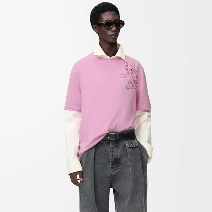 ロエベメンズラウンド半袖Tシャツc12638