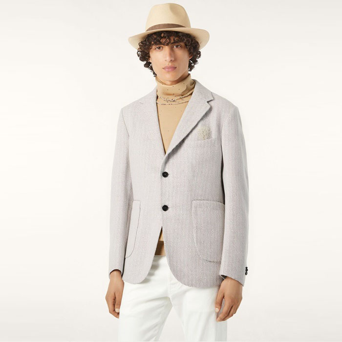 ロロピアーナメンズスーツジャケットc12671