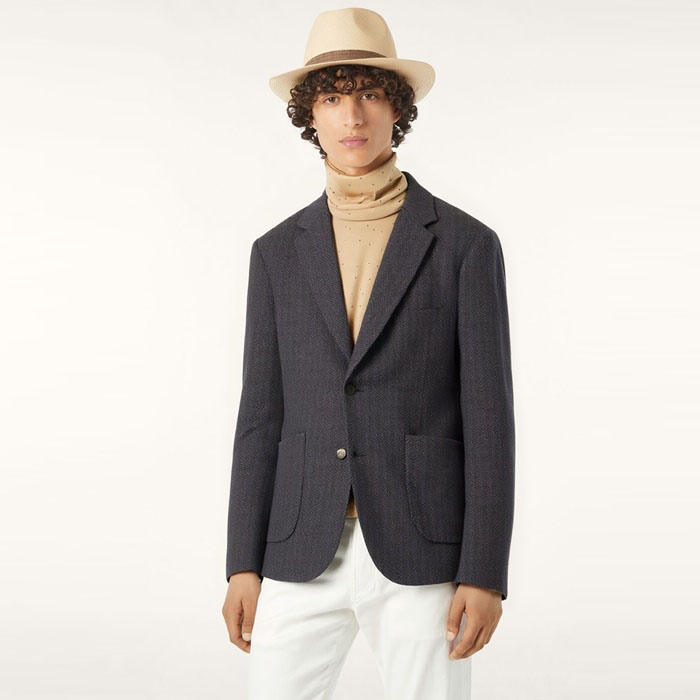 ロロピアーナメンズスーツジャケットc12672