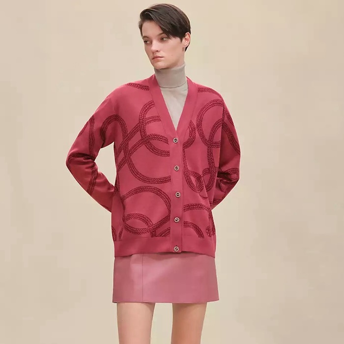 エルメスレディースネックカーディガンc12718