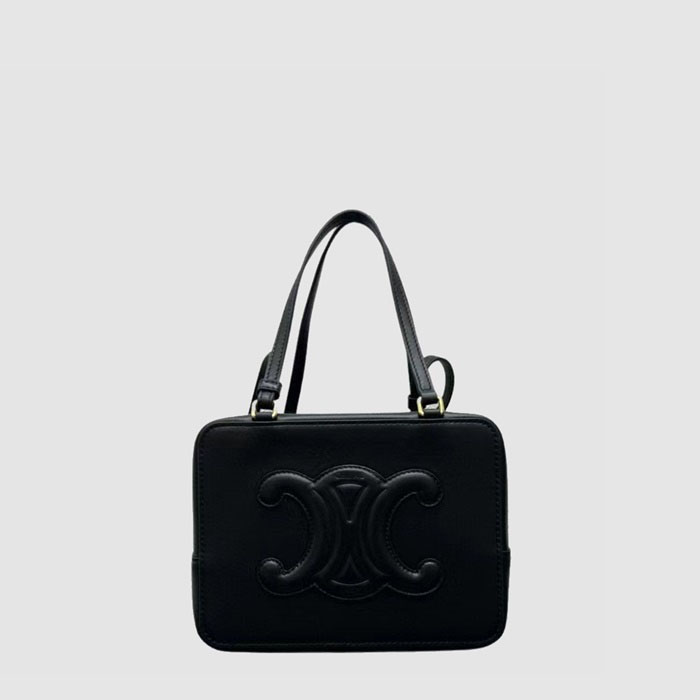 セリーヌレディースカールトリオンフフォールデッドキューブバッグéb13042