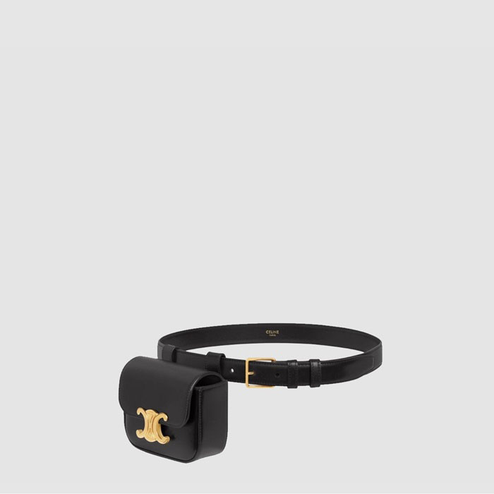 セリーヌレディーストリオンフシャイニーベルトバッグb13046