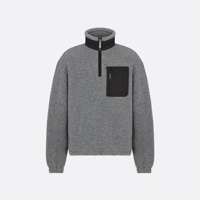 ディオールメンズジップアップスウェットシャツ-c12723