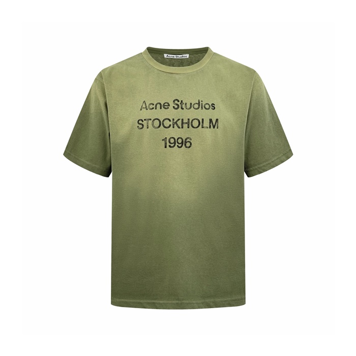 アクネストゥディオズユニセックスラウンド半袖Tシャツc12761