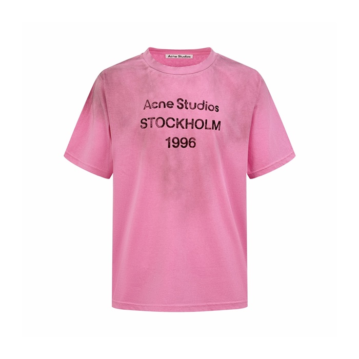 アクネストゥディオズユニセックスラウンド半袖Tシャツc12762