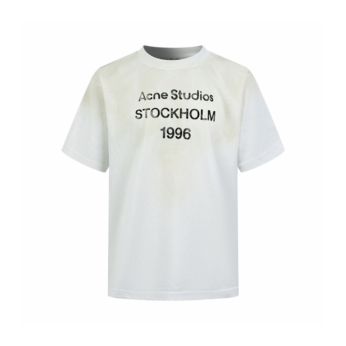 アクネストゥディオズユニセックスラウンド半袖Tシャツc12764