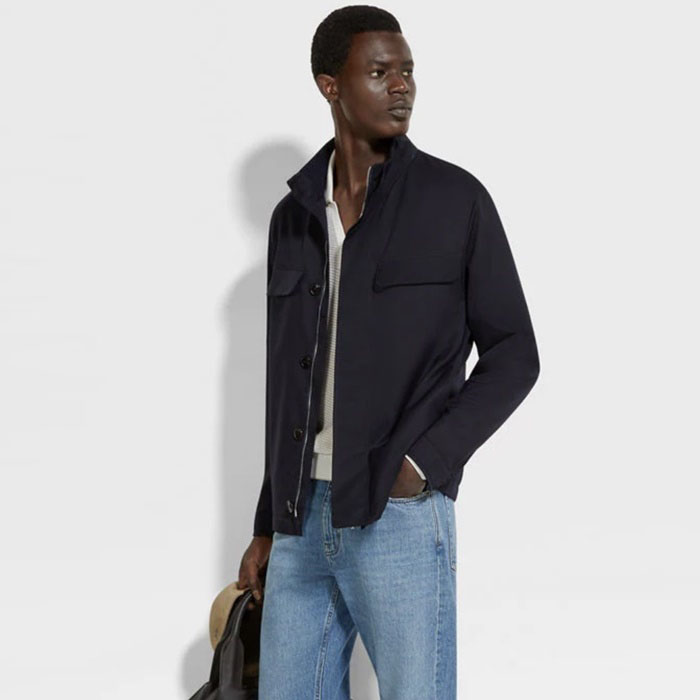 エルメネジルドゼニアメンズベーシックジャケットc12778