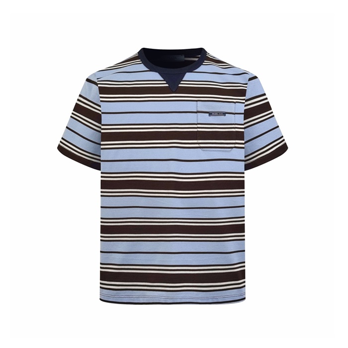 プラダメンズラウンド半袖Tシャツc12826