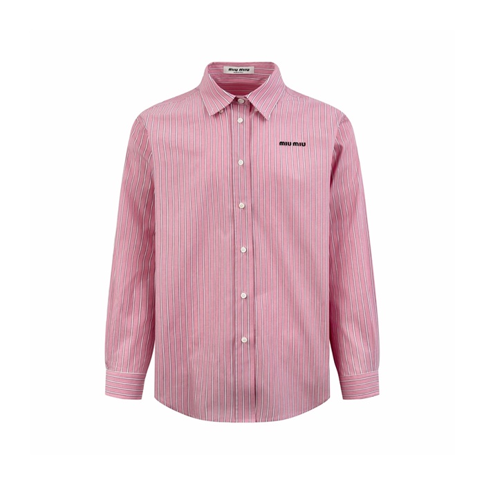 ミュウミュウユニセックスチェックシャツc12883