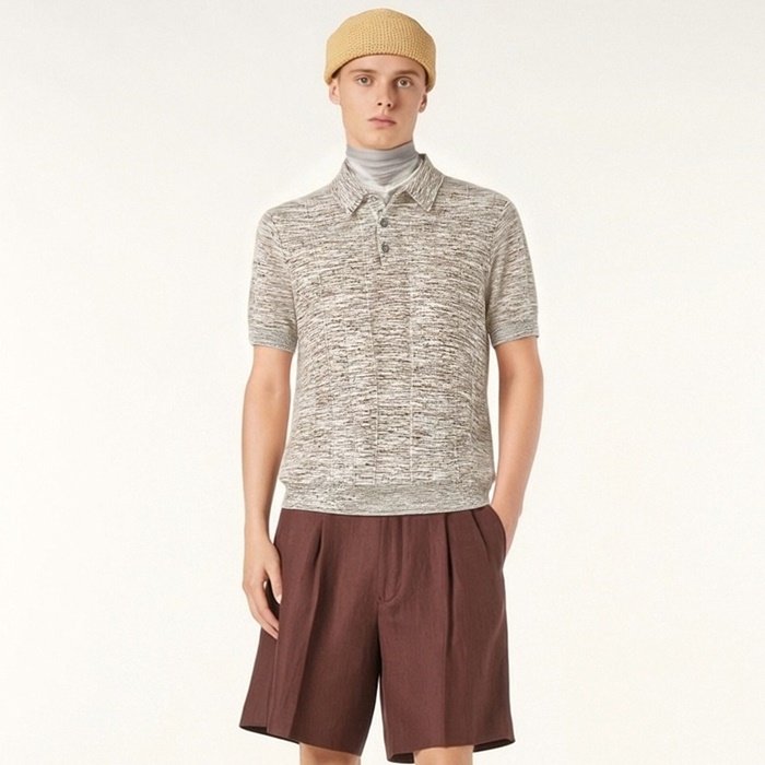 ロロピアーナメンズポロ半袖Tシャツc12887