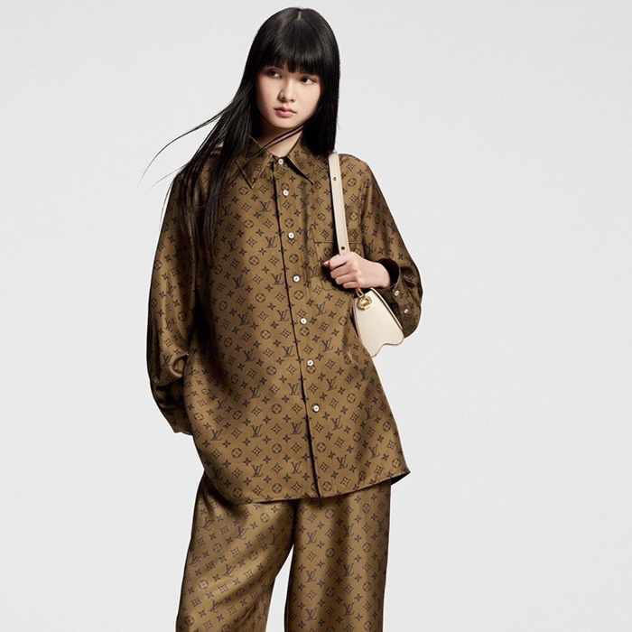 ルイヴィトンレディースシルクシャツc13017