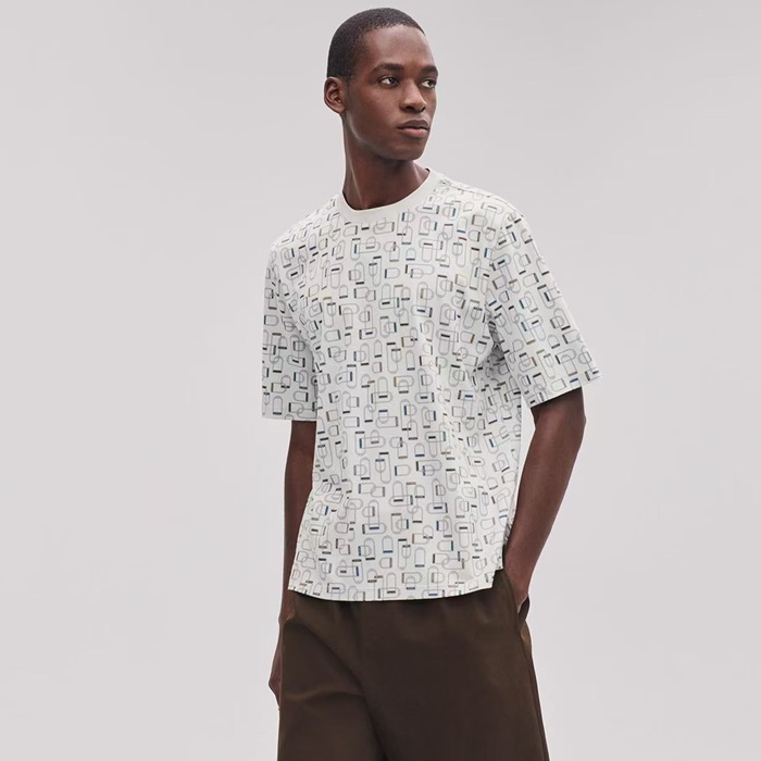 エルメスメンズラウンド半袖Tシャツc13028