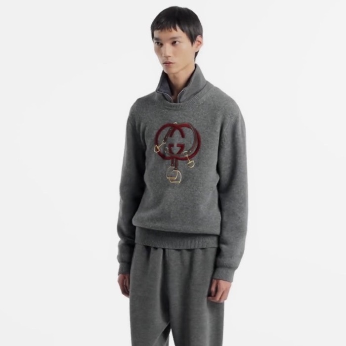 グッチメンズクルーネックセーターc13059