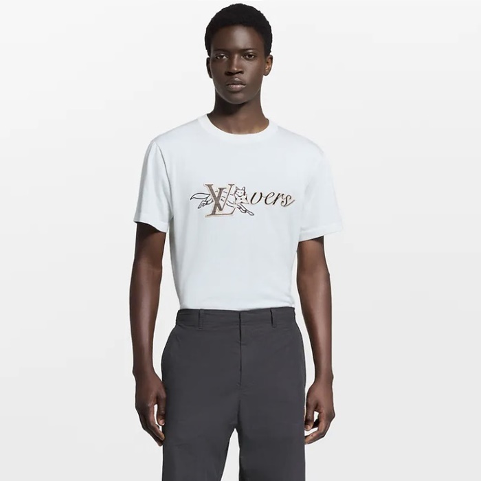 ルイヴィトンメンズラウンド半袖Tシャツc13102