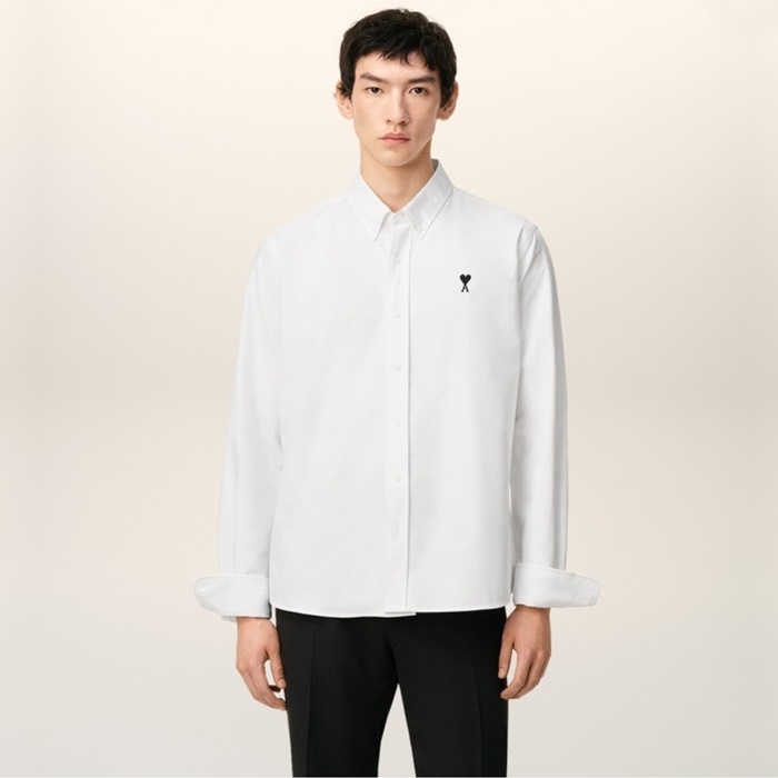 アミメンズベーシックシャツドレスシャツc13141