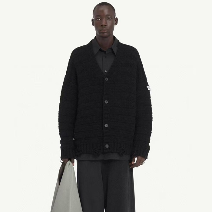 メゾンマルジェラメンズネックカーディガンc13164