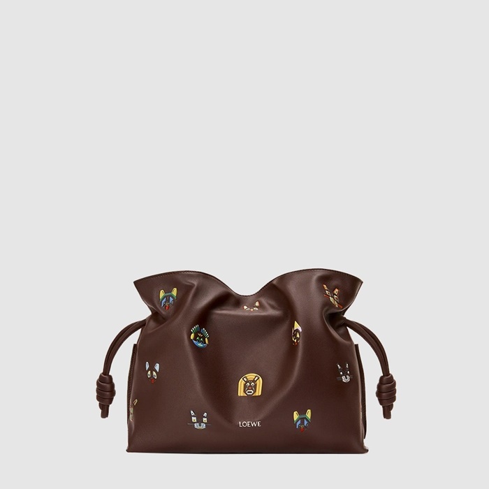 ロエベレディースミディアムフラメンコクラッチバッグb13250