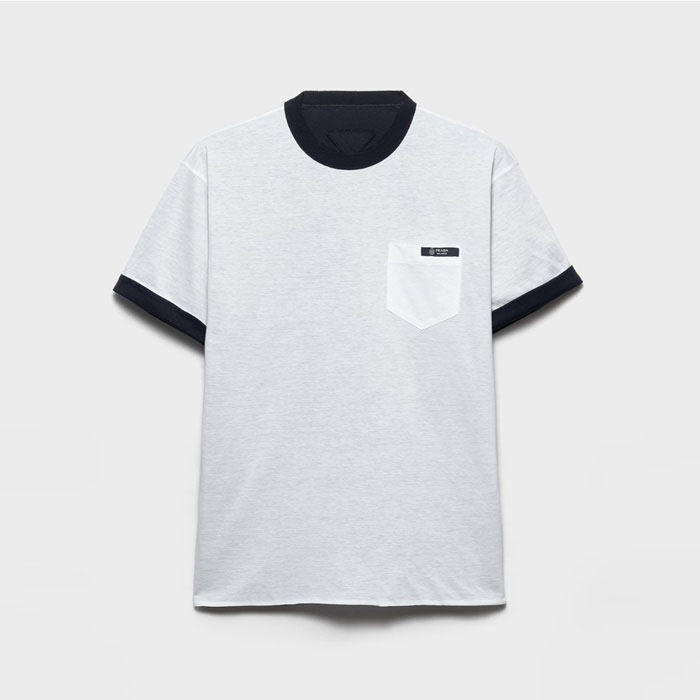 プラダメンズ両面ラウンド半袖Tシャツc13215