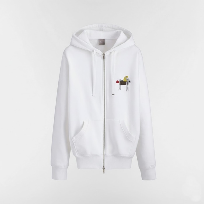 ディオールメンズ起毛ジップアップフーディ-c13260