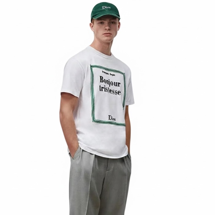 ディオールメンズブックカバー刺繍シャツc13266