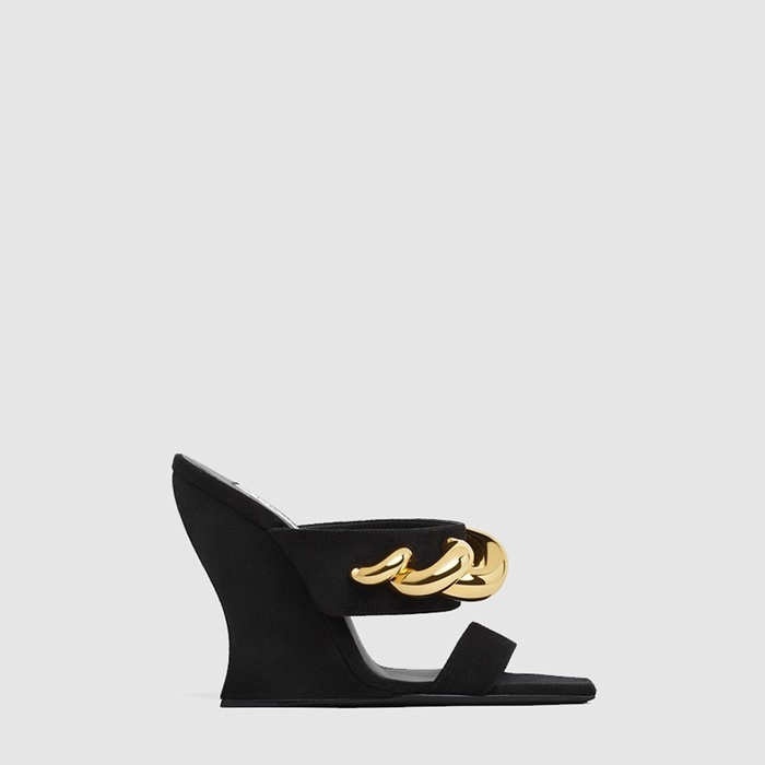 アライアレディースウェーブジュエルスエードミュールs8967