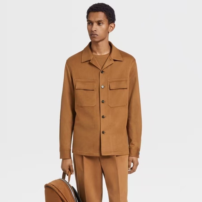 エルメネジルドゼニアメンズシャツジャケットc13296