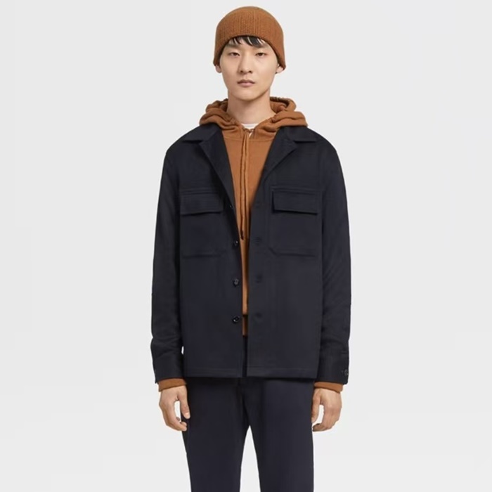 エルメネジルドゼニアメンズシャツジャケットc13297