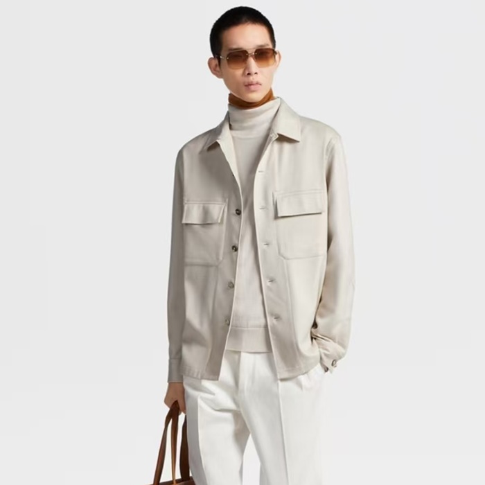 エルメネジルドゼニアメンズシャツジャケットc13298