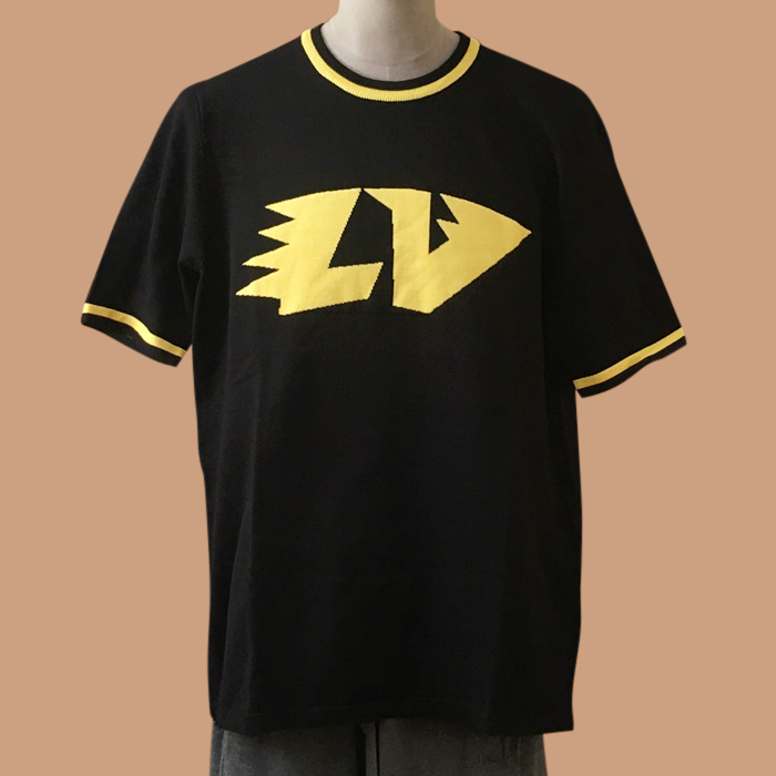  ルイヴィトン メンズ ブラック クルーネック 半袖Tシャツ -  - lou04096x