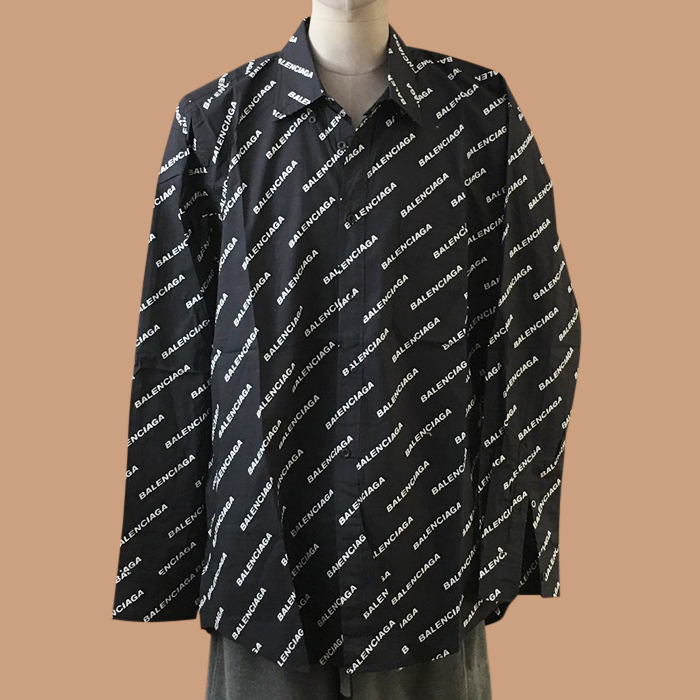  バレンシアガ トレンディ メンズ ブラック シャツ -  - bal01362x