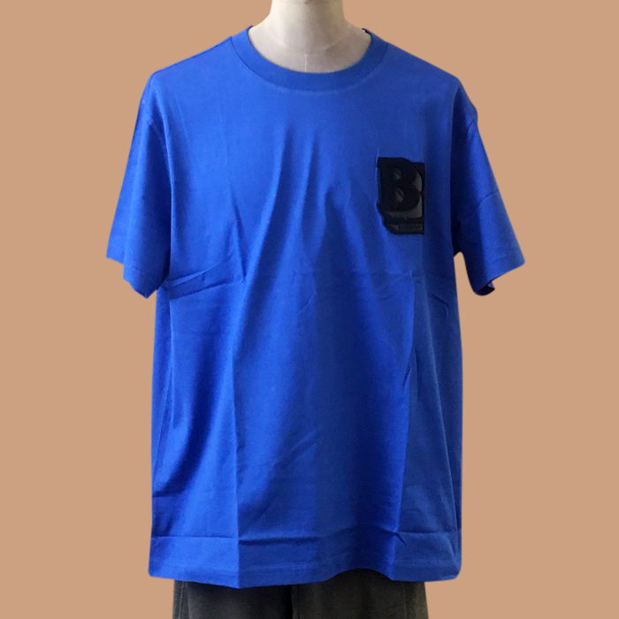  バーバリー メンズ クラシック ブルー ポロ 半袖Tシャツ -   - Bur04274x