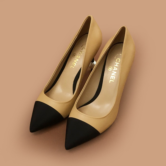 シャネル2019 レディース パンプス ハイヒール,CHAS0114.ベージュ