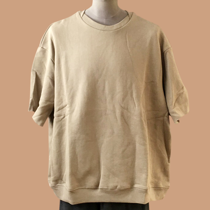  フィアオブゴッド メンズ ベージュ クルーネック 半袖Tシャツ -  - fea0383x