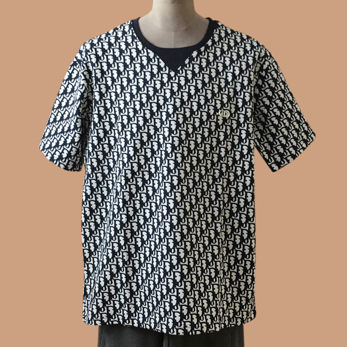  ディオール メンズ クルーネック ネイビー 半袖Tシャツ -  - dio01760x