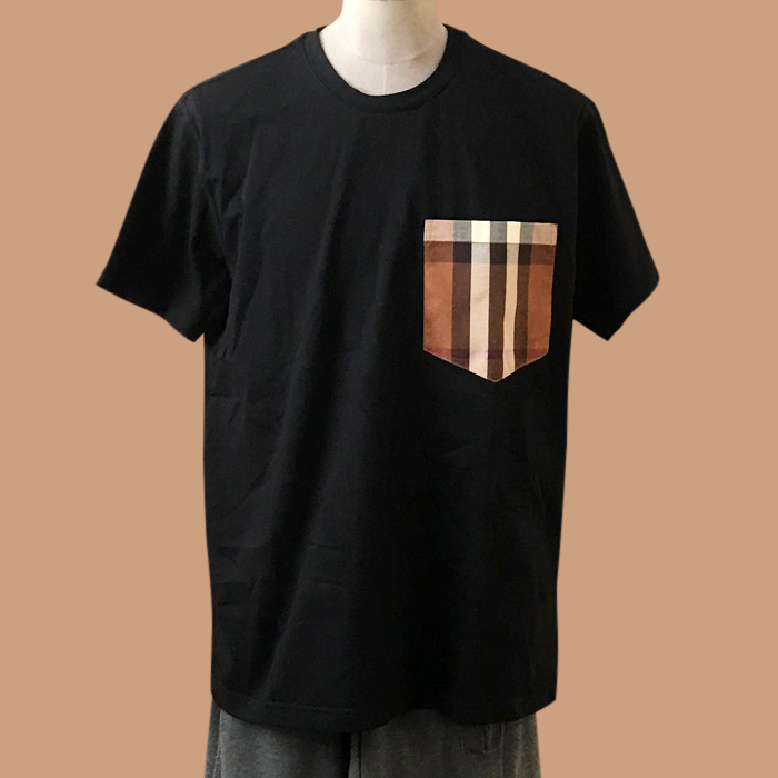  バーバリーユニセックス LOGO コットン 半袖Tシャツ Bur04133x Size(xs - xl) ブラック
