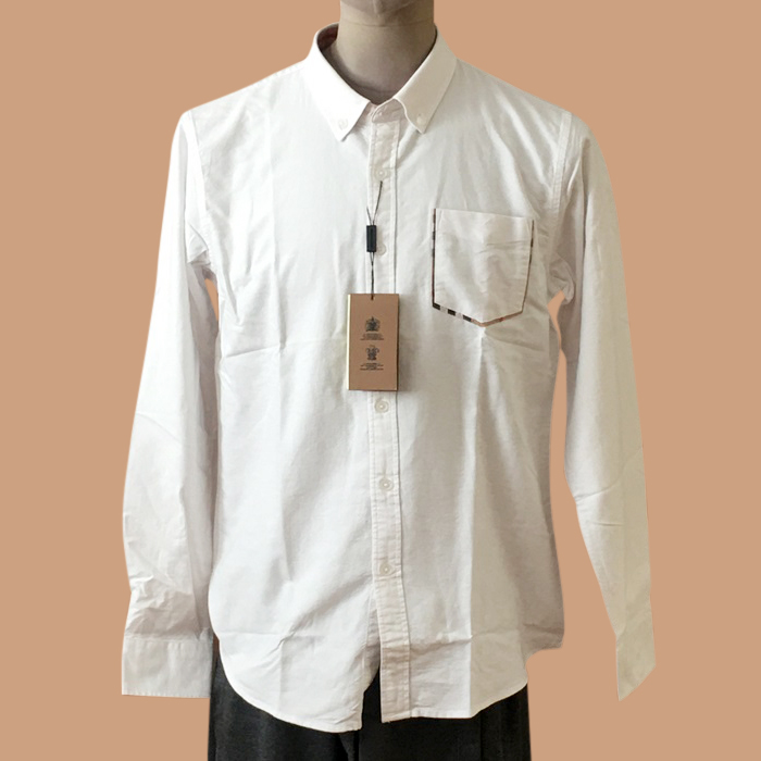  バーバリーメンズ ヴィンテージ ベーシック シャツ Bur03807x.Size(m - 2xl).ホワイト