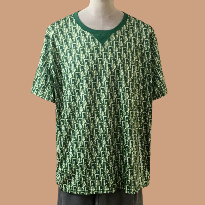  ディオール メンズ クルーネック グリーン 半袖Tシャツ - Green  - dio01725x