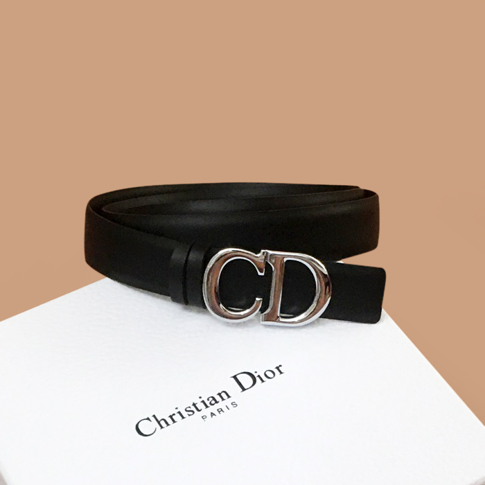  ディオールレディースレザーベルト DIOBT0010,Size(2.5CM).ブラック