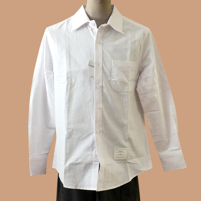  トムブラウンメンズ ストラップ コットン シャツ Thom01327x Size ホワイト