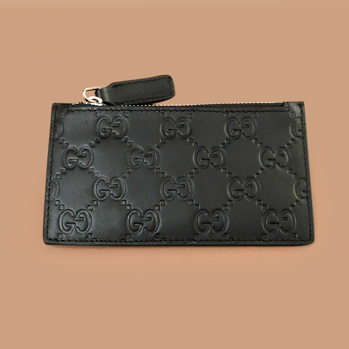  グッチ シグネチャー ジッパー カードケース カードスロット GUC0262 13CM