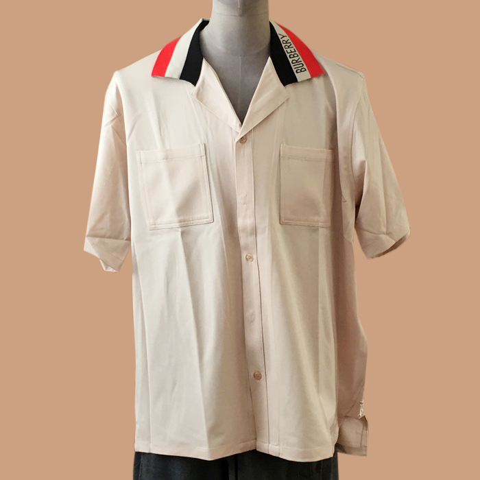  バーバリー メンズ ベージュ ポロ 半袖Tシャツ -  - Bur04280x