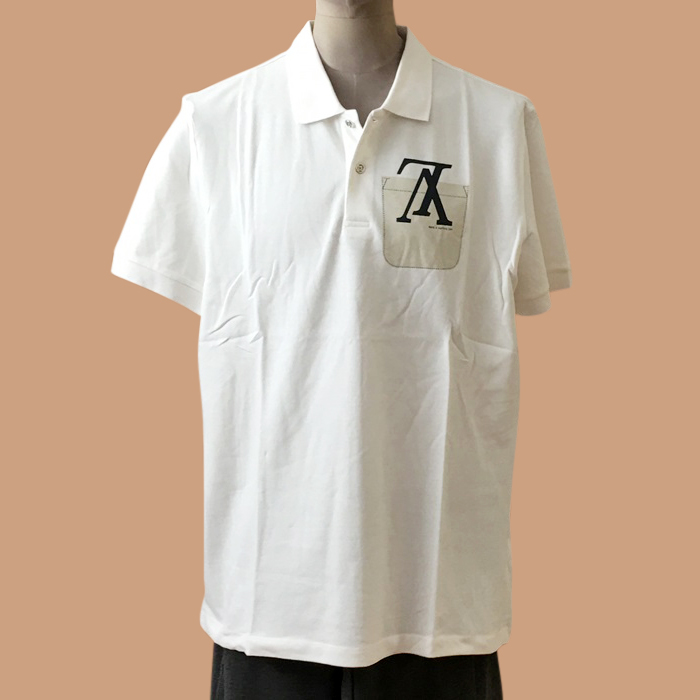  ルイヴィトン メンズ ポロ ホワイト 半袖Tシャツ - White  - lou04095x