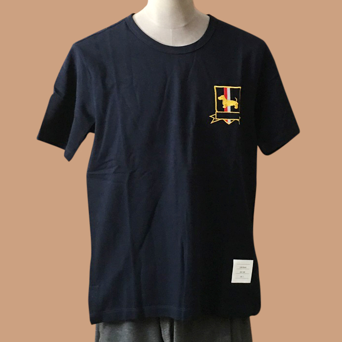  トムブラウンメンズ カジュアル 半袖Tシャツ Thom01338x Size ネイビー