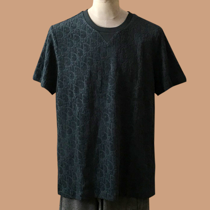  ディオール メンズ クルーネック グリーン 半袖Tシャツ - Green  - dio01685x