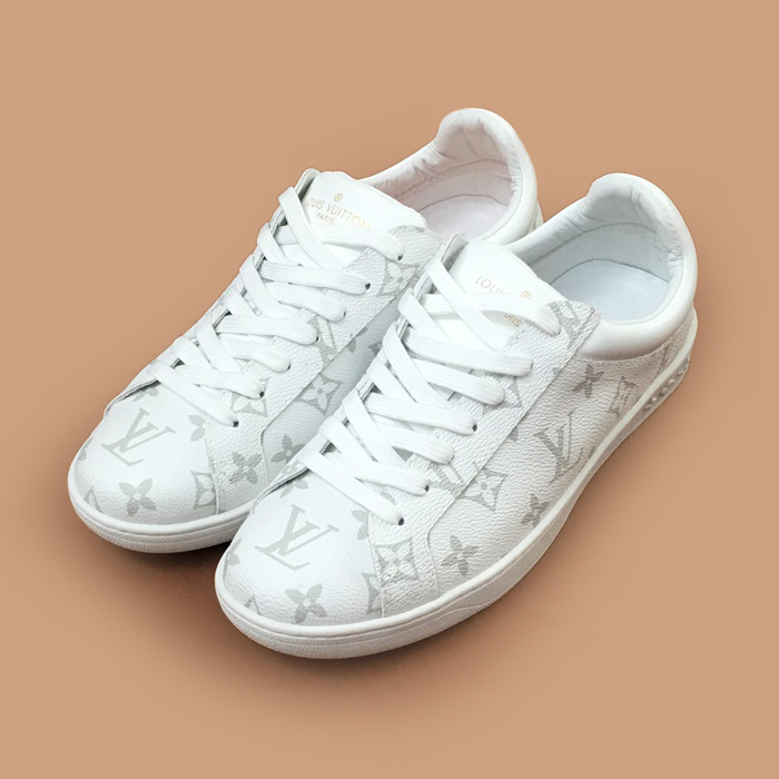  LOUS2218 - ルイヴィトンメンズレザースニーカーホワイト