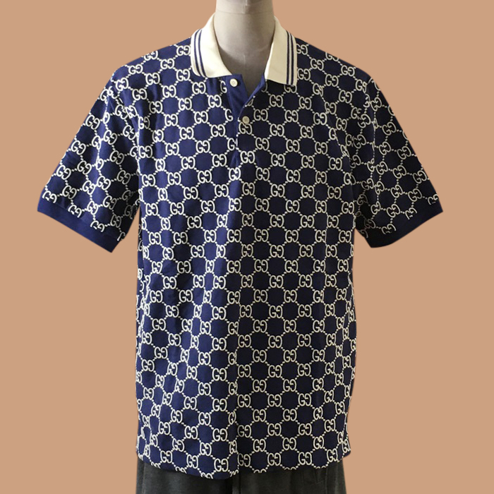  グッチユニセックス LOGO 半袖Tシャツ Guc04065x Size(s - xl) ブルー