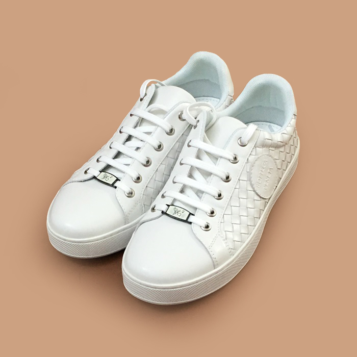  ボッテガヴェネタ メンズレザースニーカー Size ホワイト Bot0154x