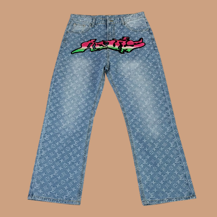  ルイヴィトン メンズ カジュアル ブルー ジーンズ -  - lou04124x