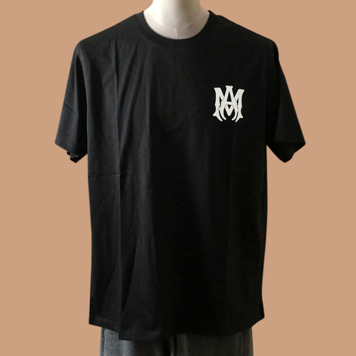  アミリユニセックス LOGO コットン 半袖Tシャツ Ami0227x Size(s - xl) ブラック